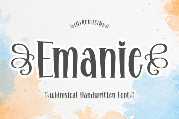 Emanie Display-Schriftarten Schriftart Von Creative Fabrica Fonts