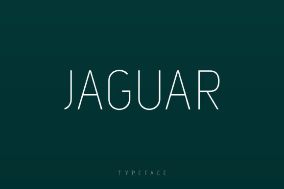 Jaguar Sans-Serif-Schriftarten Schriftart Von BeeType