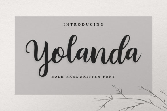 Yolanda Script & Handwritten Font By fanastudio