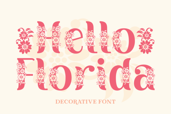 Hello Florida Fuentes Decorativas Fuente Por Creative Fabrica Fonts