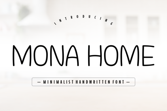 Mona Home Fuentes Caligráficas Fuente Por Creative Fabrica Fonts