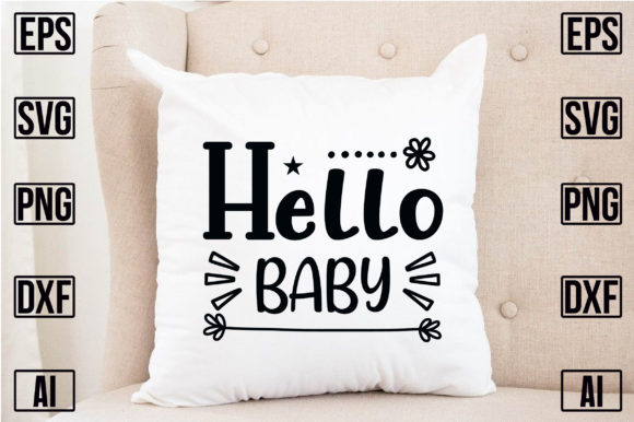 Hello Baby Graphic Crafts By svgstore2.0