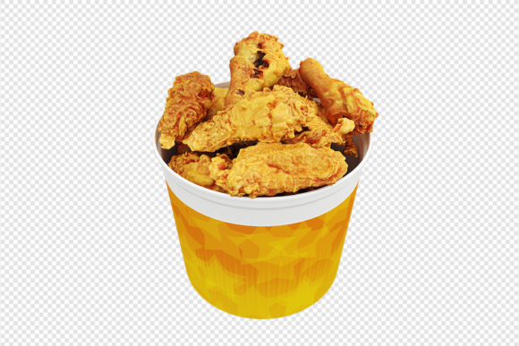 Fried Chicken Bucket Graphic Food & Drinks By oggstudiotr