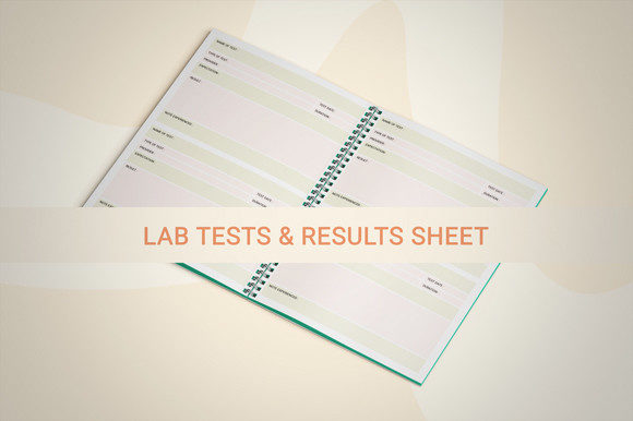 Lab Tests & Results Sheet for Kdp Book Graphic KDP Interiors By Graphic_hero