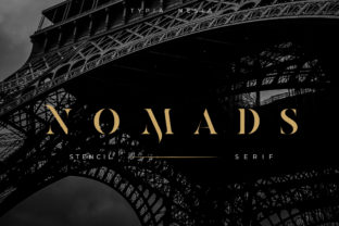 Nomads Stencil Serif Font By Typia Nesia 12