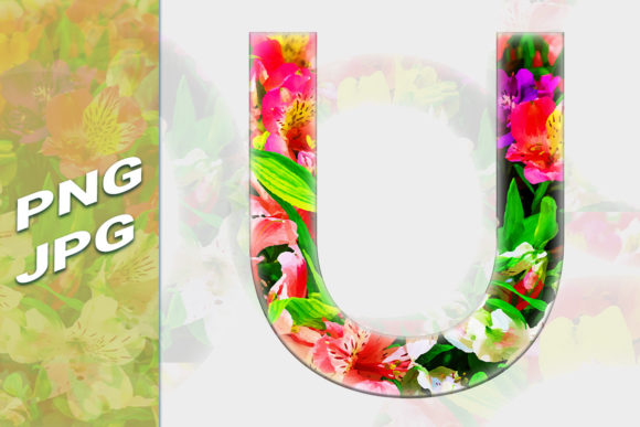 Autumn Flowers Letter Alphabet Design Afbeelding Afbeeldingen Sjablonen Door RaKaVect