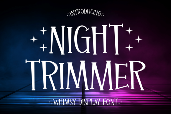 Night Trimmer Display Font By Creative Fabrica Fonts