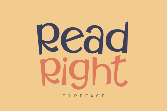 Read Right Display Font By Creative Fabrica Fonts
