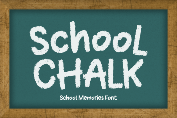 School Chalk Fuentes Display Fuente Por Creative Fabrica Fonts