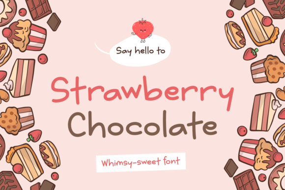 Strawberry Chocolate Skript-Schriftarten Schriftart Von Creative Fabrica Fonts