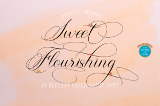 Sweet Flourishing Script Fonts Font Door WinType 1