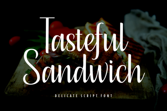 Tasteful Sandwich Fontes Script Fonte Por Creative Fabrica Fonts