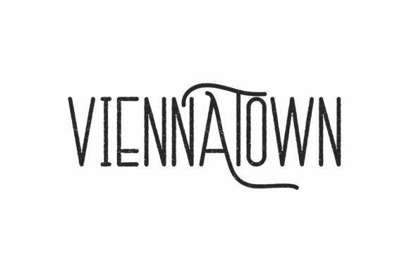 Vienna Town Display Font By NihStudio