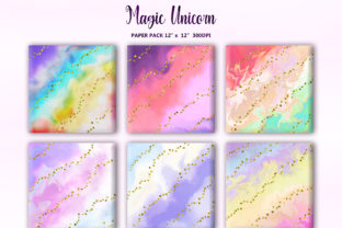 Magic Unicorn Background Digital Paper Gráfico Planos de Fundo Por DifferPP 3