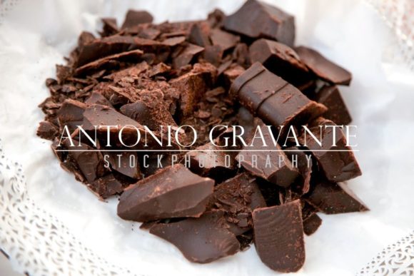 Pieces of Black Chocolate Graphic Food & Drinks By AntonioGravante