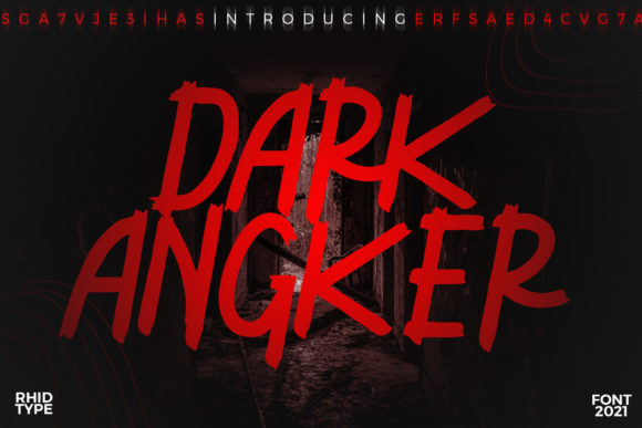 Dark Angker Display Font By RHIDTYPE