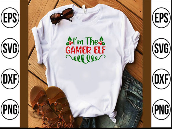 I’m the Gamer Elf Gráfico Designs de Camisetas Por Digital_Art