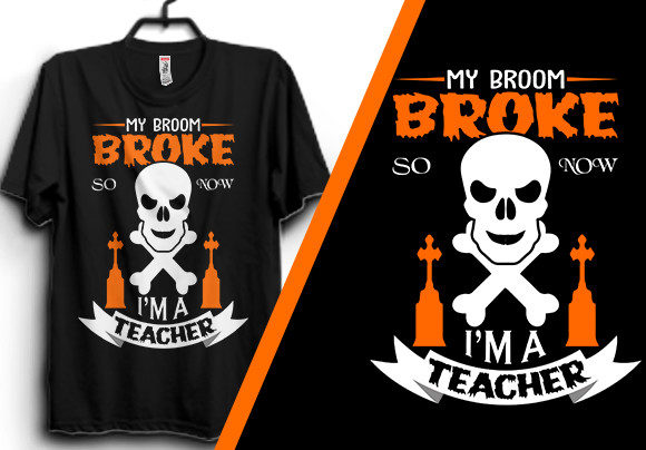 My Broom Broke so Now I Am a Teacher Graphic Print Templates By adobe_tshirt