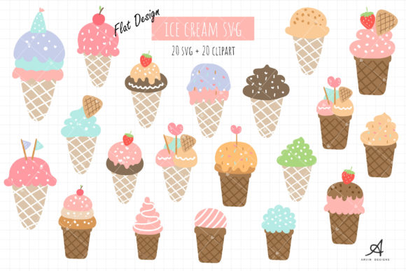 Ice Cream Cone Svg Graphic Crafts By ArvinDesigns