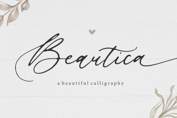 Beautica Beautiful Calligraphy Script & Handwritten Font By Balpirick