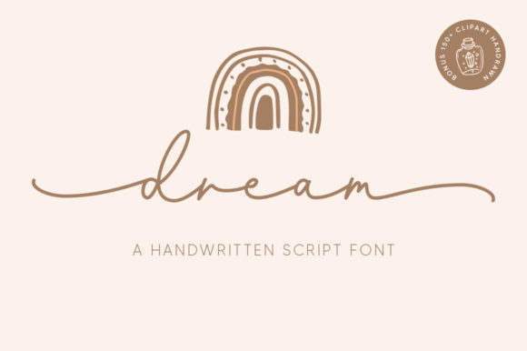 Dream Script & Handwritten Font By Graphix Line Studio