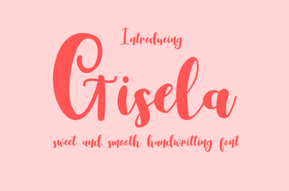 Gisela Script & Handwritten Font By Goodrichees