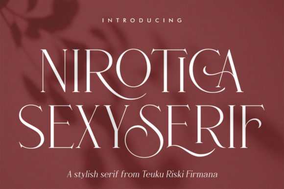 Nirotica Serif Font By TRF