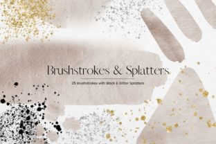 Beige Watercolor Brush Strokes Graphic Illustrations By Pixafied 1