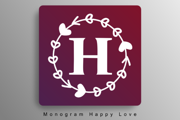 Monogram Happy Love Decorative Font By Bold Point