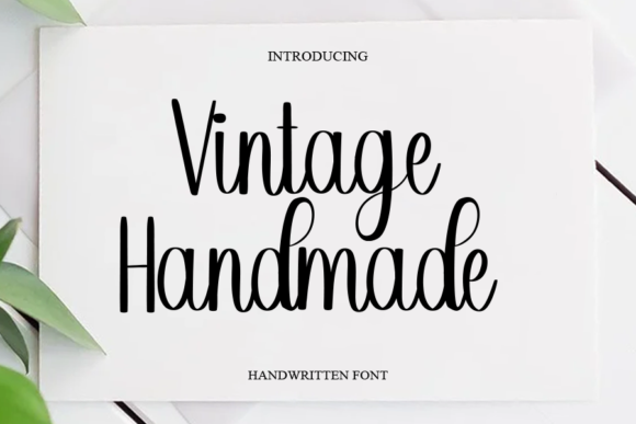 Vintage Handmade Script & Handwritten Font By cans studio