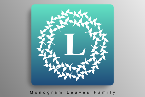 Monogram Leaves Family Decorative Font By Bold Point