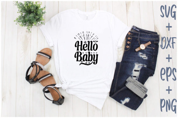 Hello Baby Graphic T-shirt Designs By Creative_Artist