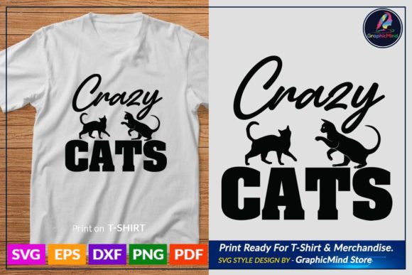 Cat T Shirt Design Grafik Plotterdateien Von GraphicMind