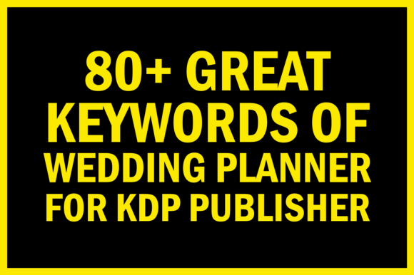 Wedding Planner KDP Keywords Gráfico Palavras-chave do KDP Por POD Resources