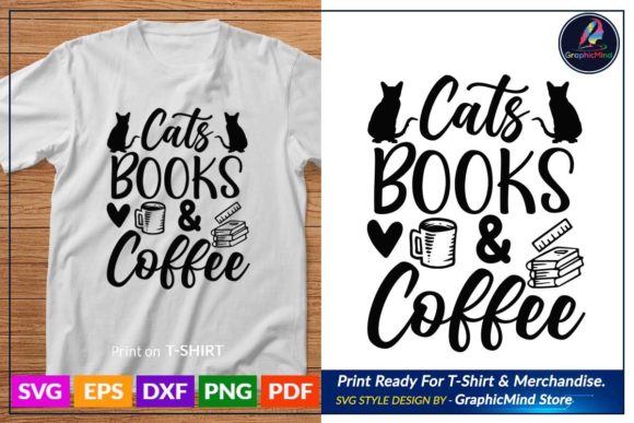 Cat T Shirt Design Typography Gráfico Manualidades Por GraphicMind