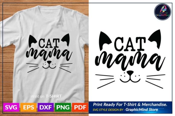 Cat Svg T Shirt Graphic Grafik Plotterdateien Von GraphicMind