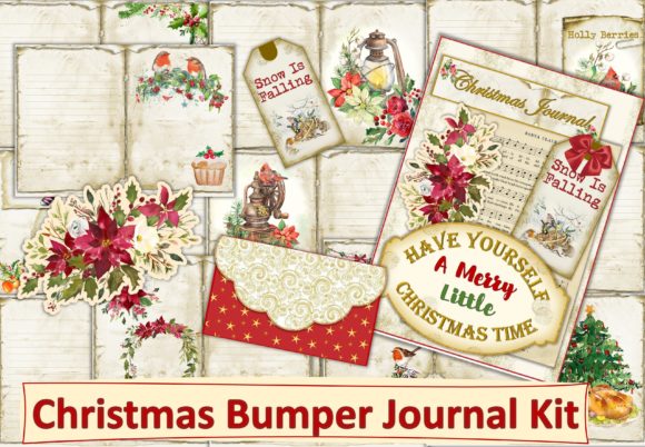 Christmas Bumper Journal Kit 45 Pages Graphic Crafts By The Paper Princess
