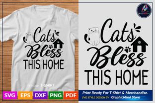 Cat T Shirt Design for Cat Lover Gráfico Manualidades Por GraphicMind 1