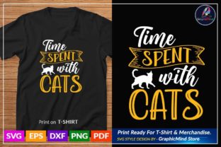 Cat SVG T Shirt Design Sublimation Graphic Crafts By GraphicMind 1