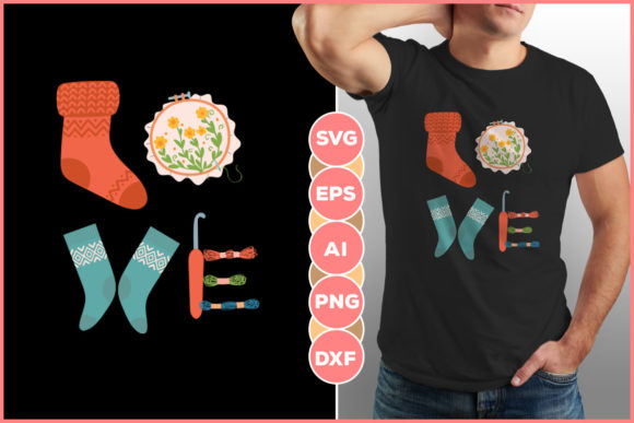 Love Crocheting T Shirt Sublimation Svg Grafica Creazioni Di Infinitygraph