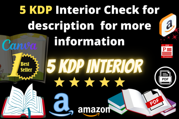 Amazon Kdp Interior Templates 5 Books Grafik KDP-Interieurs Von Tropical art hub
