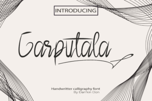 Garputala Script & Handwritten Font By Danangdankin28 1