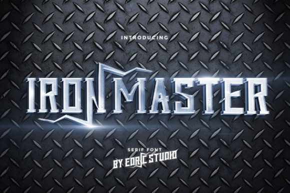 Iron Master Display Font By EdricStudio