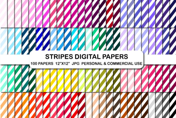 Stripes Background Patter Digital Papers Graphic Patterns By bestgraphicsonline