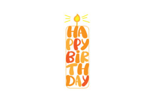 Candle Birthday Word Art Birthday Fichier de Découpe pour les Loisirs créatifs Par Creative Fabrica Crafts 1