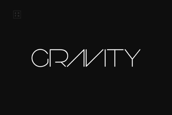 Gravity Display-Schriftarten Schriftart Von Design Stag