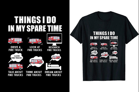 Things I Do My Spare Time Graphic T-shirt Designs By Unique Merch Tees