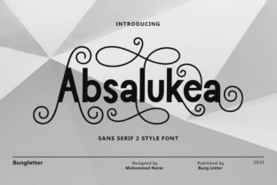 Absalukea Sans Serif Font By bungreja123 9