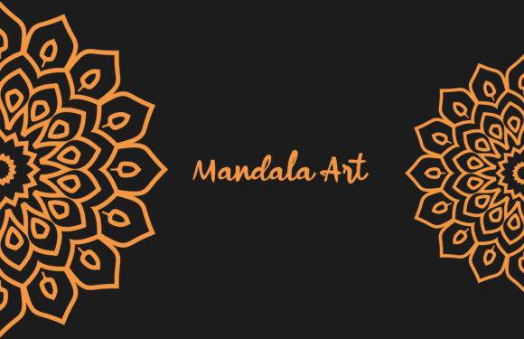 Mandala Art Orange Graphic Illustrations By luckypursestudio