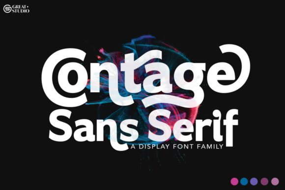 Contage Display Font By Great Studio